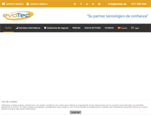 Tablet Screenshot of evotec.es